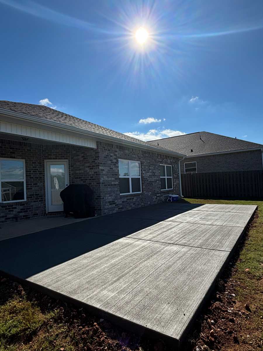 concrete pad