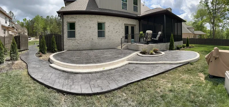 Concrete patios and walkways