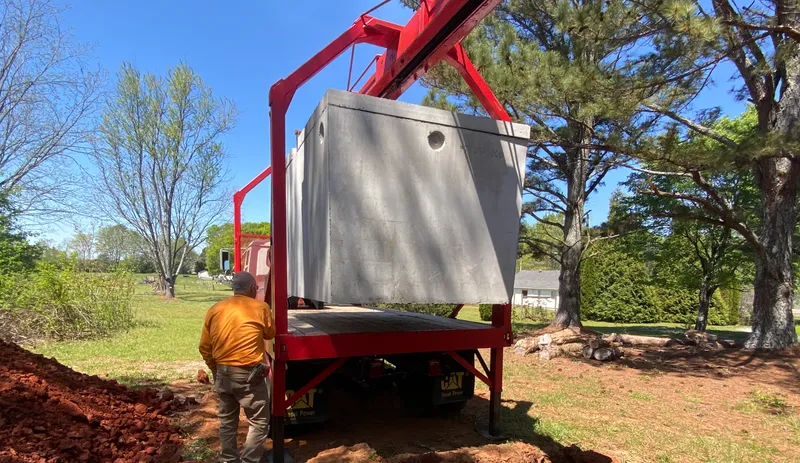 Septic system installation